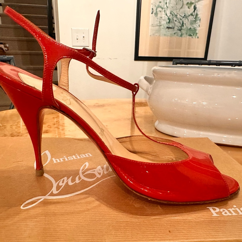 Christian Louboutin Red Women's Shoes size 39 - Picture 5 of 7